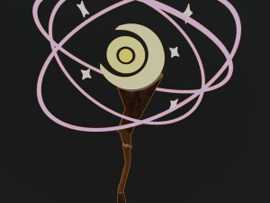 Wizards staff 3D Model