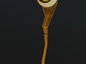 Wizards staff Model 3D