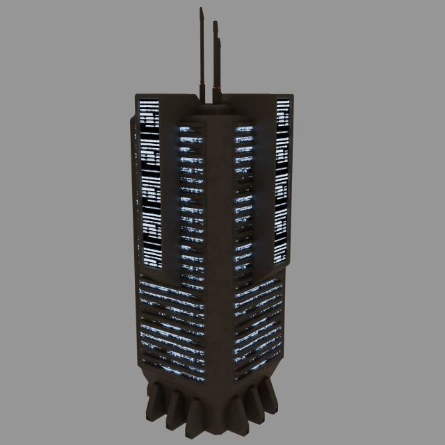Torre cibernetica Modello 3D .c4d .max .obj .3ds .fbx .stl .blend