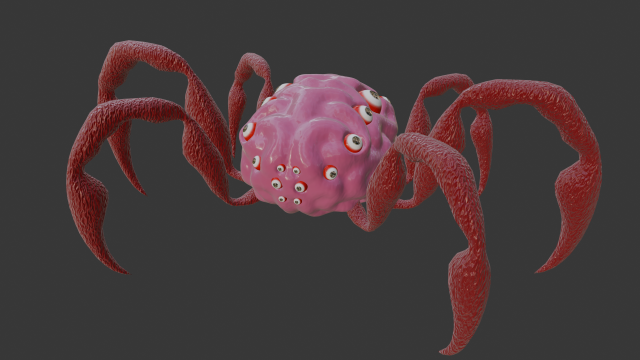 Brain monsten Modèle 3D .c4d .max .obj .3ds .fbx .stl .blend 