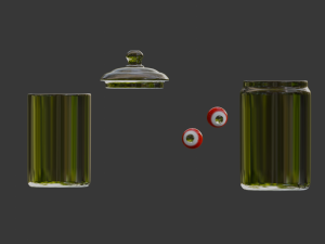 Jar with formalin Modèle 3D