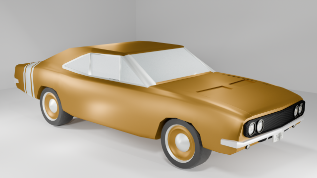 Dodge Charger 1969 3D Модель .c4d .max .obj .3ds .fbx .stl .blend 