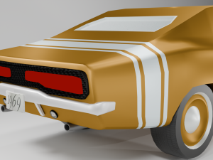 Dodge Charger 1969 3D Модель