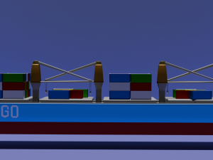 Cargo ship 3D Модель