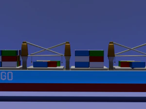 Nave da carico Modello 3D