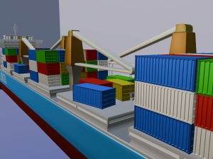Cargo ship 3D Model