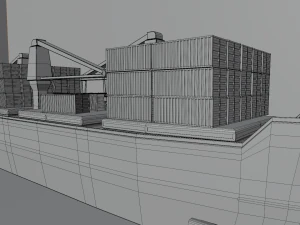 Cargo ship 3D Model