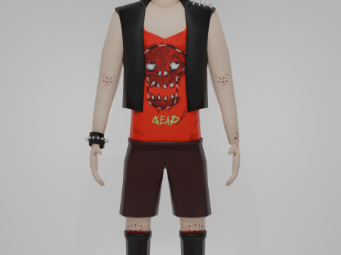 Uno punk from game Rampage 3Dモデル