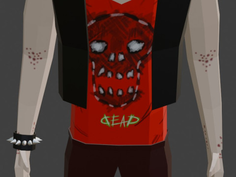 Uno punk from game Rampage 3D Model
