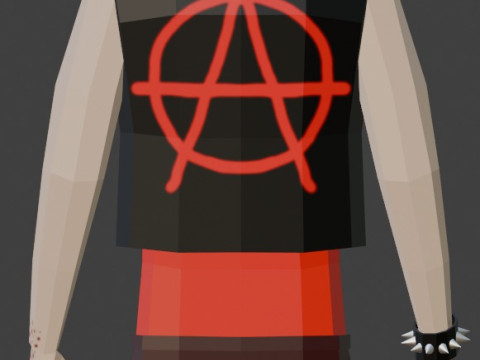 Uno punk from game Rampage 3D Model