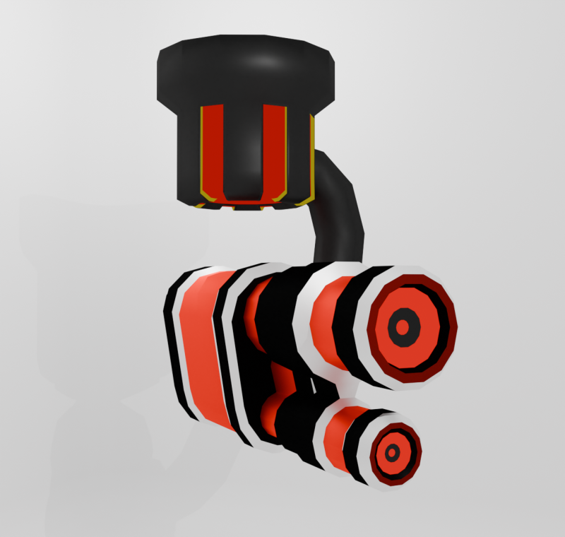 Wall camera from game Rampage Modelo 3D .c4d .max .obj .3ds .fbx .stl .blend 