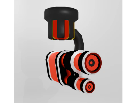 Telecamera da muro del gioco Rampage Modello 3D