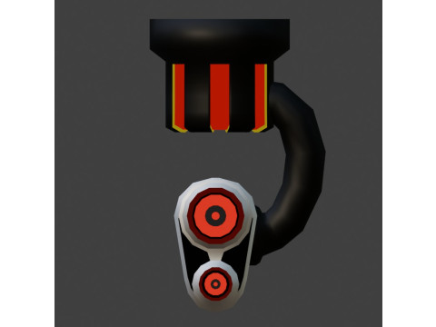 Wall camera from game Rampage Modelo 3D