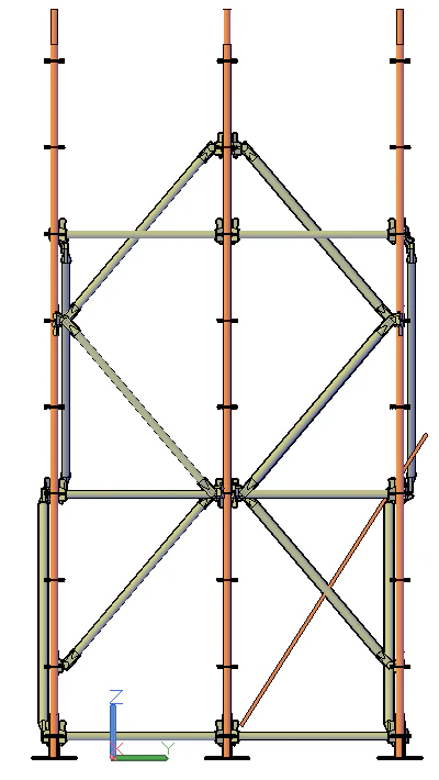Scaffolding on the flanges 3D Model .c4d .max .obj .3ds .fbx .stl .blend 