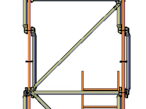 Scaffolding on the flanges 3D Model