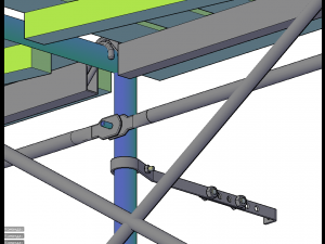 Straddle scaffold 3D Model