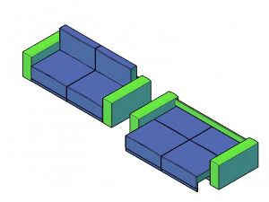 Soft sofa - 3D Model