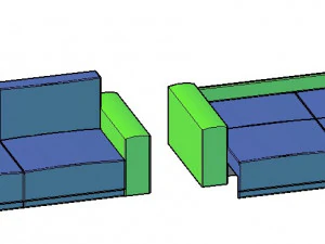 Soft sofa - 3D Model
