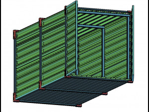 of a cargo container Model 3D