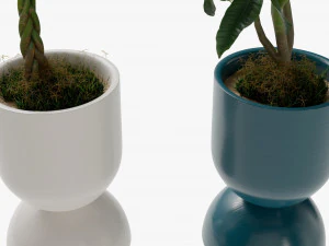 Jardinera de reloj de arena Modelo 3D