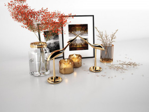 High-quality collection of decors 3D 모델