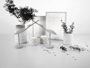 High-quality collection of decors 3D Model
