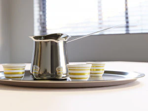 Turkish coffee pot and cups 3D Model