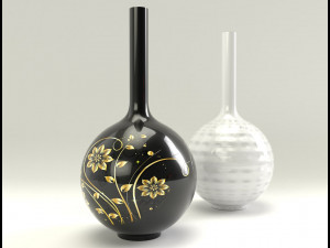 Decorative modern vases 3D Model