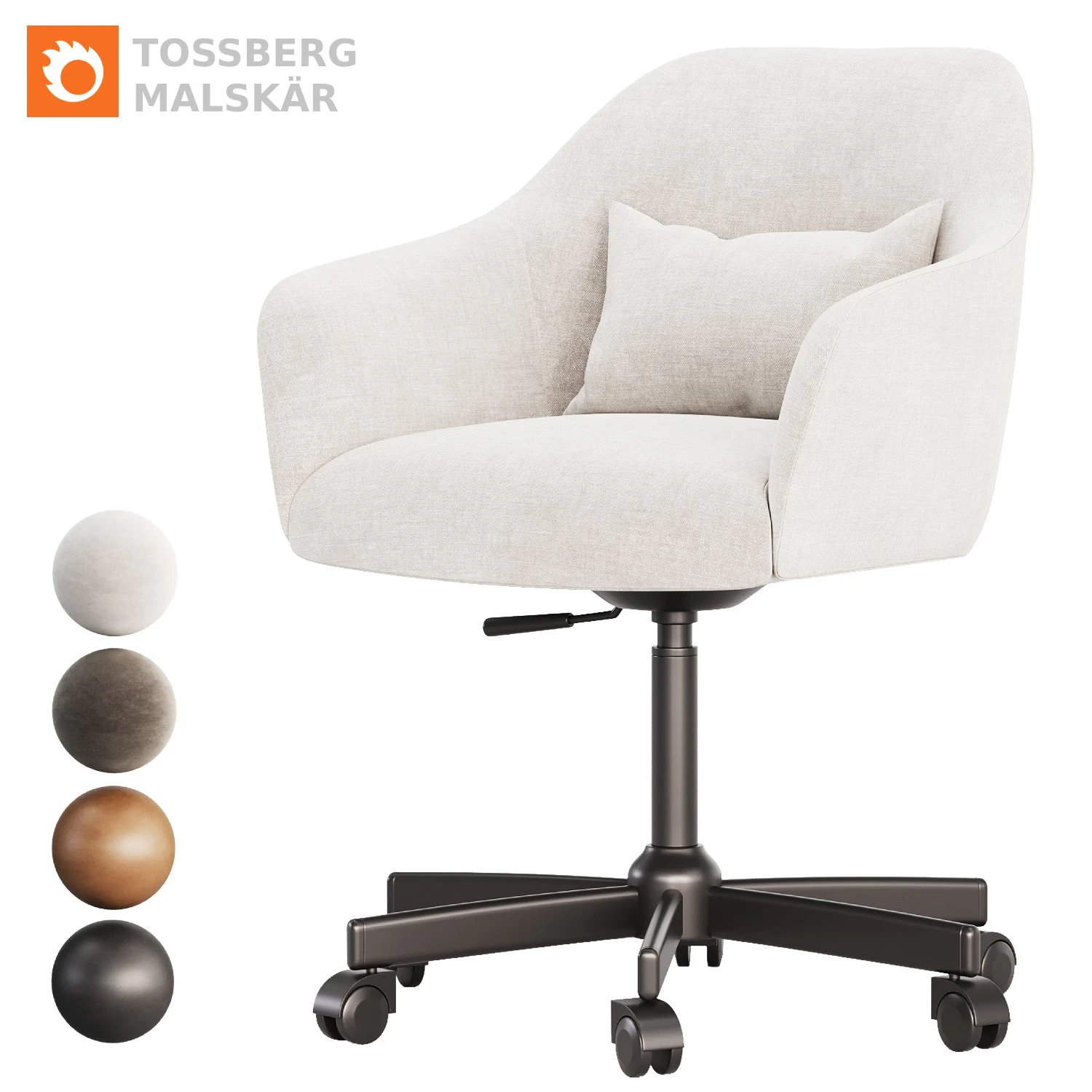Tossberg Malskar Swivel Chair 3D Model .c4d .max .obj .3ds .fbx .stl .blend 