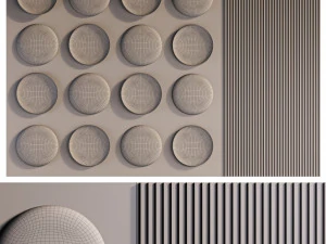 Headboard 3d Wall Panel 3D Model