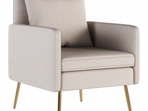 Laertiades Upholstered Armchair 3Dモデル