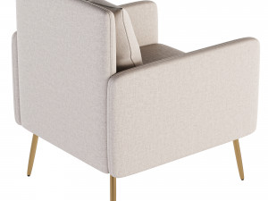 Laertiades Upholstered Armchair 3D Model