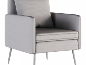 Laertiades Upholstered Armchair 3D Model
