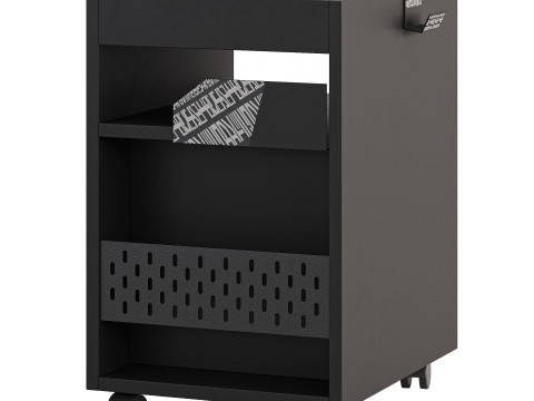 Cabinet on wheels Ikea uppspel 3D Model