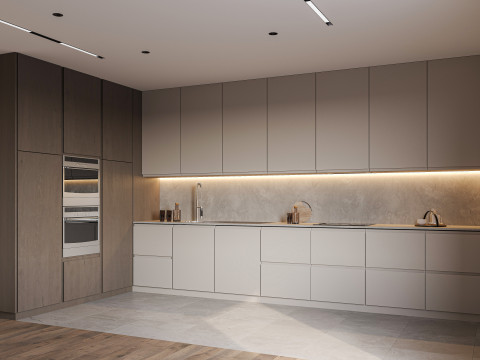 Desain Dapur Model 3D