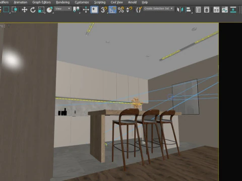 Kitchen Design 3D Model