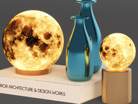 장식 세트 3D 모델