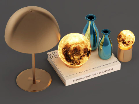 장식 세트 3D 모델