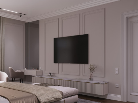 Neo Classic Bedroom 3D Modell
