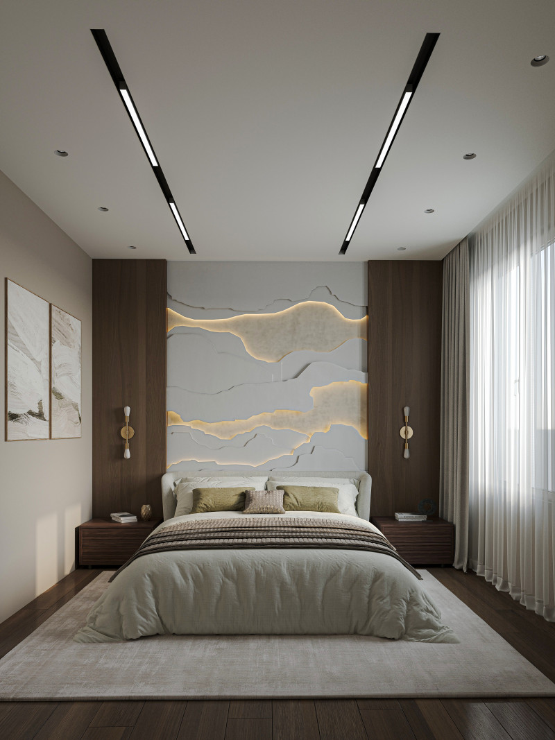 Bedroom design 3D Model .c4d .max .obj .3ds .fbx .stl .blend
