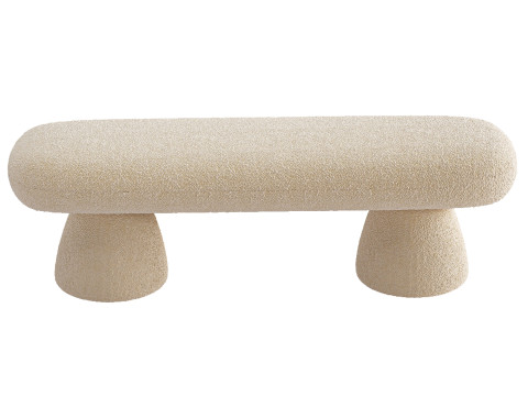 Upholstered Modern Bedroom Bench 3D Model