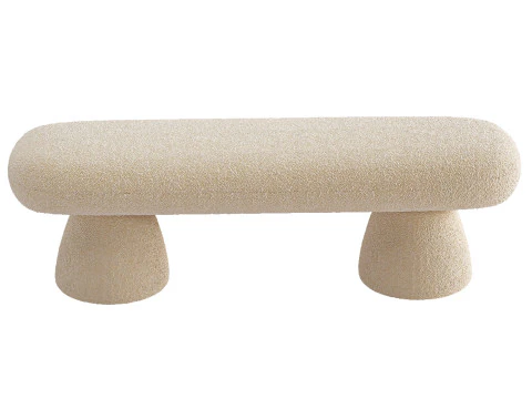 Upholstered Modern Bedroom Bench 3D Model