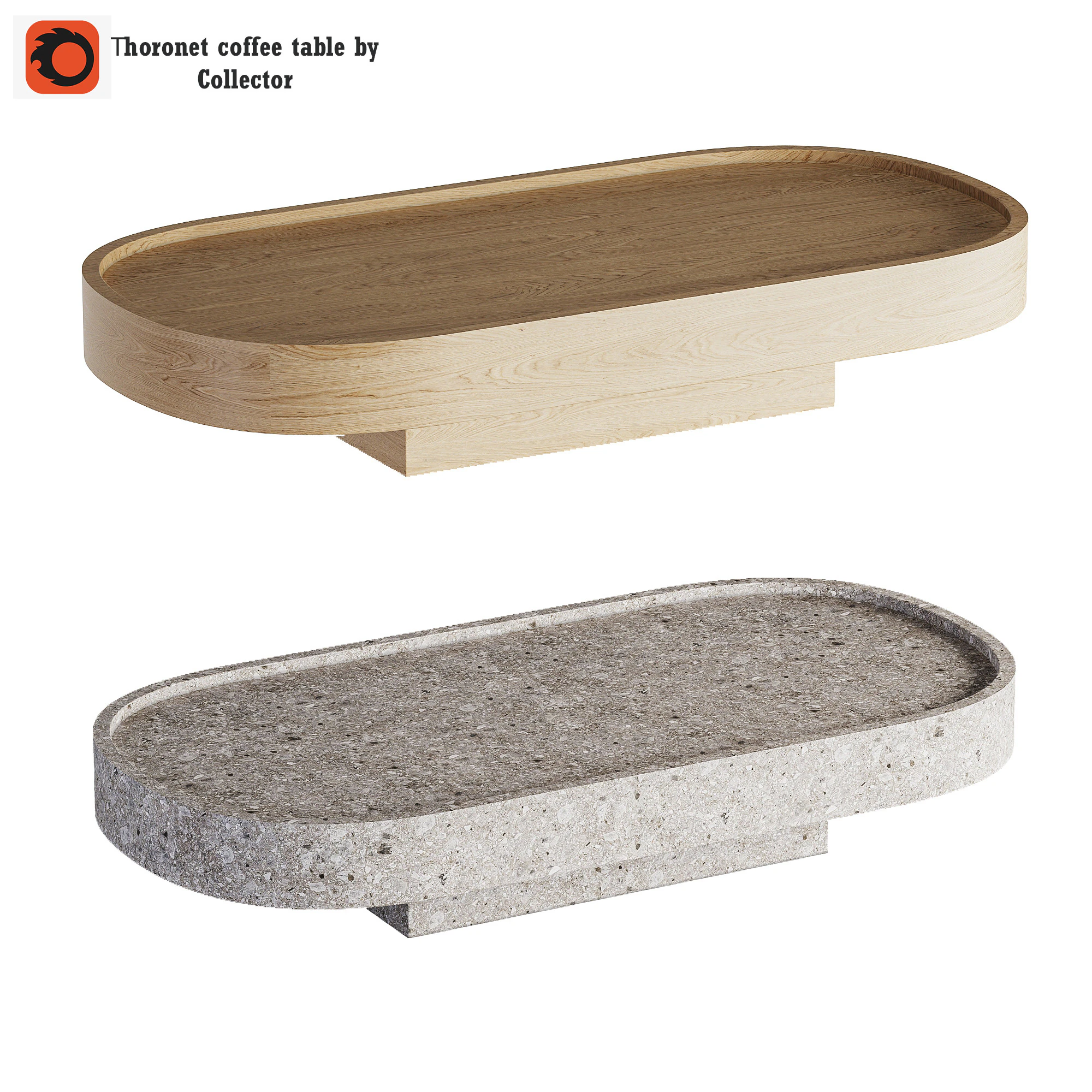 Thoronet coffee table by Collector 3D Model .c4d .max .obj .3ds .fbx .stl .blend