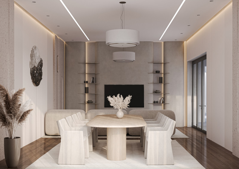 Living Room Minimalism 3D Model .c4d .max .obj .3ds .fbx .stl .blend 