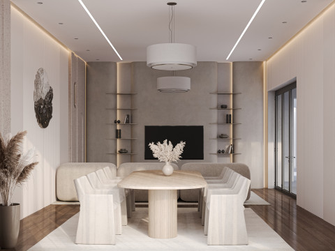 Living Room Minimalism 3Dモデル