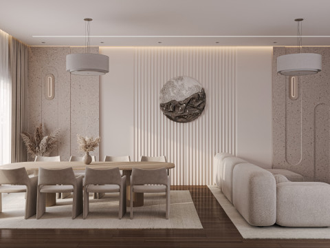 Living Room Minimalism 3D Model
