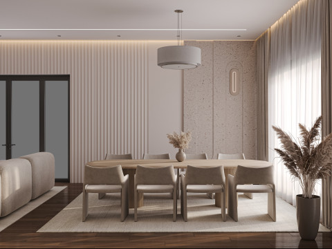 Living Room Minimalism 3D Model