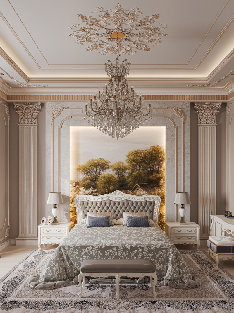 Bedroom Classic 3D मॉडल .c4d .max .obj .3ds .fbx .stl .blend 