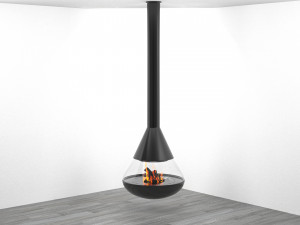 Hanging Fireplace Model 3D