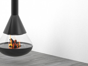 Hanging Fireplace Model 3D